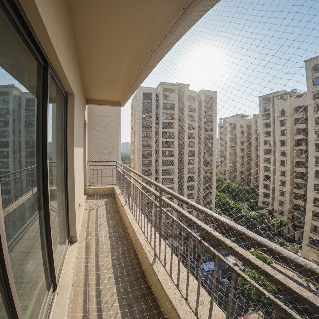 Bird netting completed on apartment complex